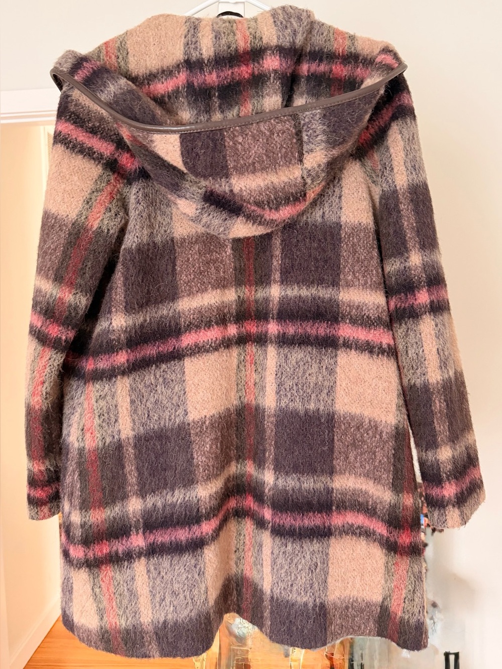 Pendleton Women's Plaid Wool Hooded Coat - Picture 2 of 6